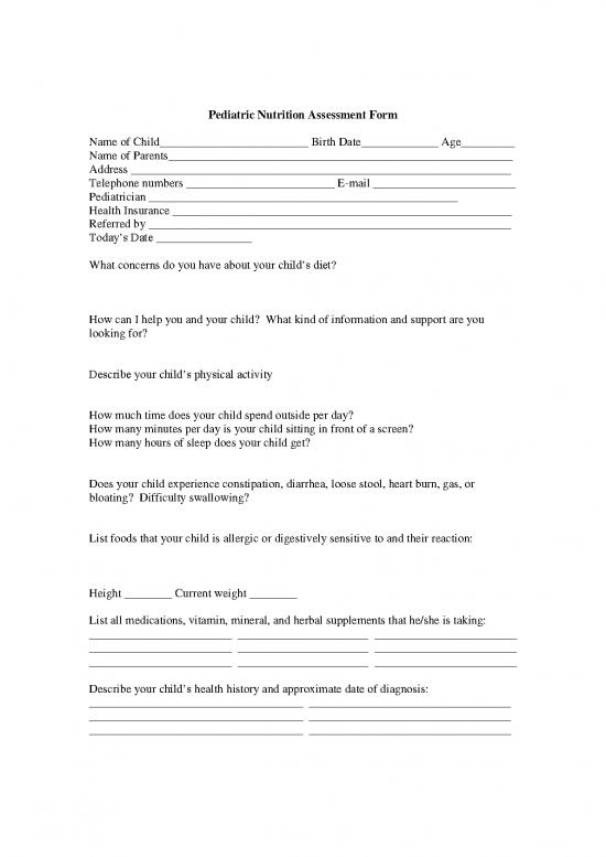 picture1_Nutrition Assessment Template 149421 | Pediatric Nutrition Assessment Form