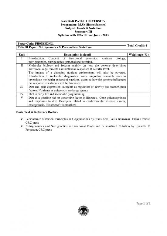 picture1_Nutrition Therapy Pdf 148613 | Ph03efdn01   Nutrigenomics & Personalised Nutrition