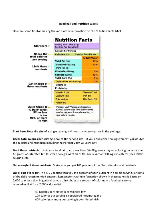 picture1_Nutrition Facts Pdf Template 150014 | Reading Food Nutrition Labels