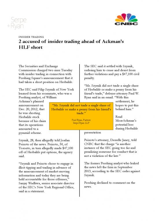 picture_  Serpe Ryan Client Favorably Settles Sec Insider Trading Action