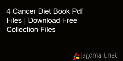 picture 4 Cancer Diet Book Pdf Files | Download Free Collection Files