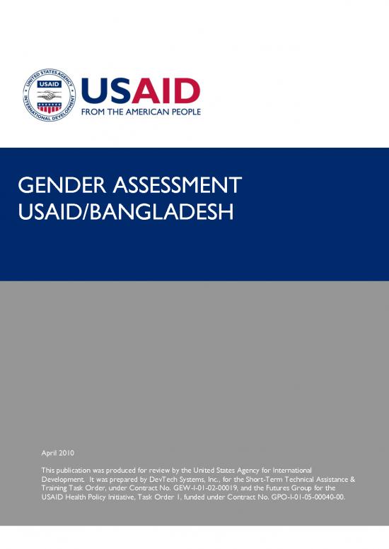 picture_Contract Template Pdf 151255 | 1114 1 85 Bangladesh Gender Assessment Final Acc
