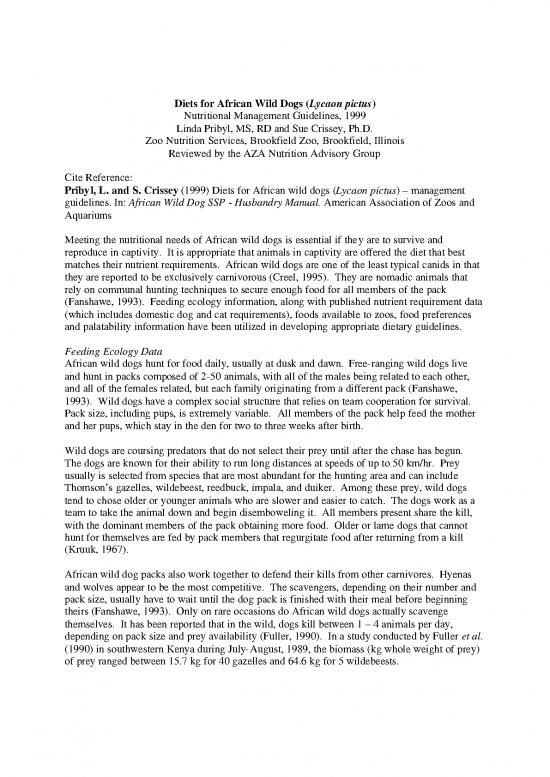 picture_Ecology Pdf 151508 | African Wild Dogs Nutrition