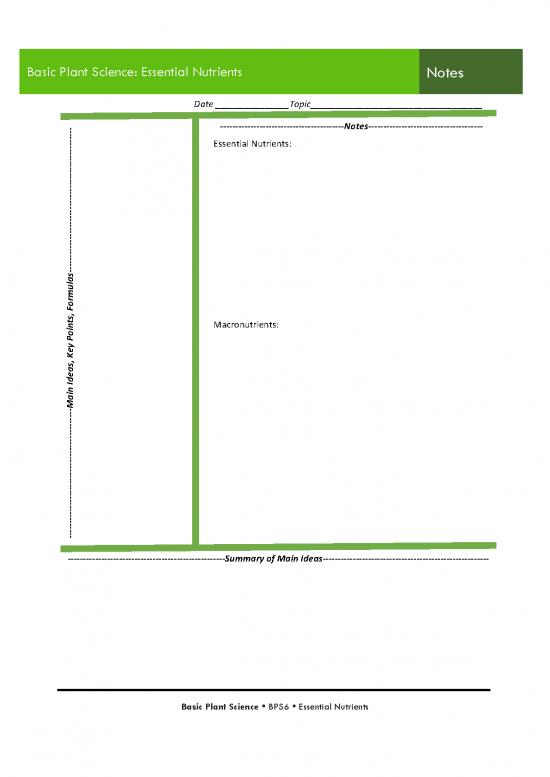 picture_Essential Nutrients Pdf 151505 | Bps6 Activity Sheet And Evaluation Packet