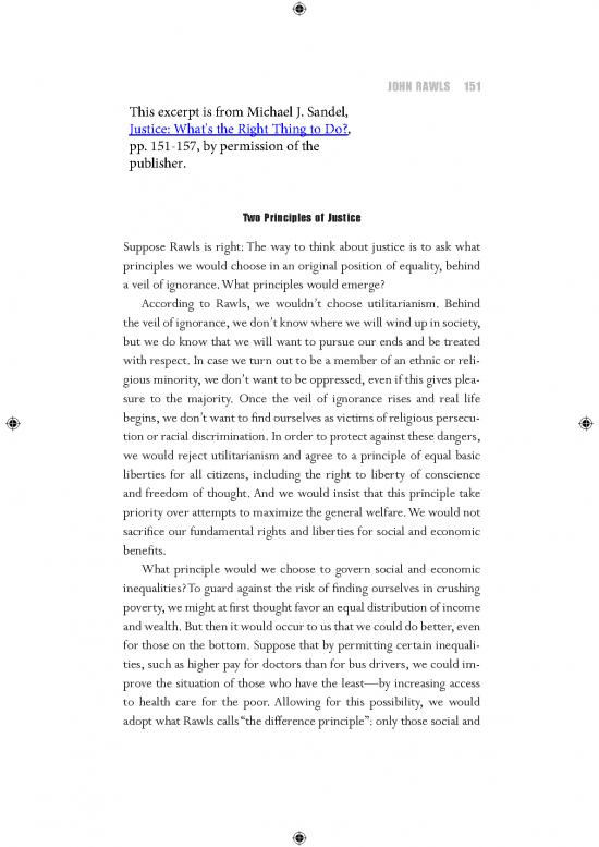 picture John Rawls Theory Of Justice Pdf 152681 | Chapter 6   John Rawls  151 157