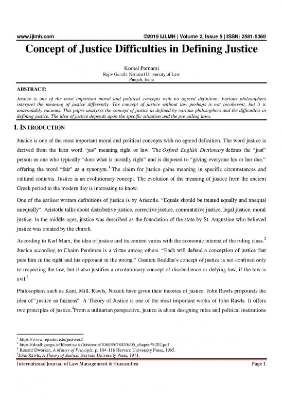 picture_Justice Pdf 153177 | Concept Of Justice Difficulties In Defining Justice