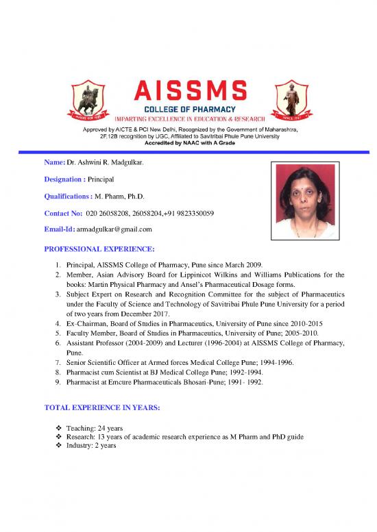 picture Physical Pharmacy Books Pdf 151918 | D Ashwini  Madgulkar
