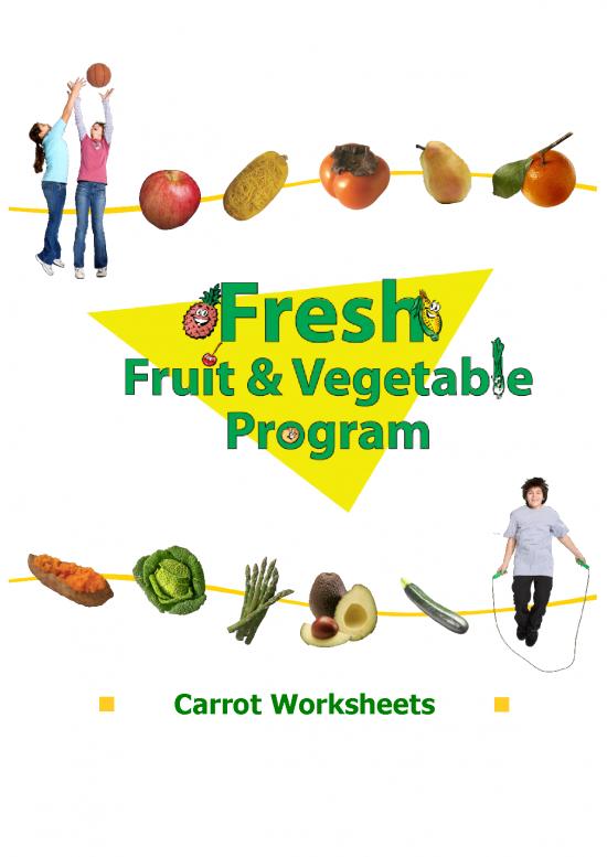picture_Ffvp Carrots Worksheet