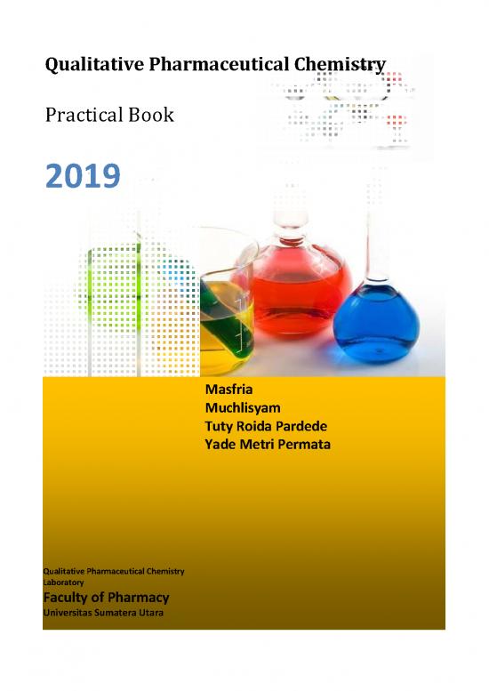picture Pharmaceutical Chemistry Pdf 152021 | Guideline Qualitative Pharmaceutical Chemistry Laboratory 2019