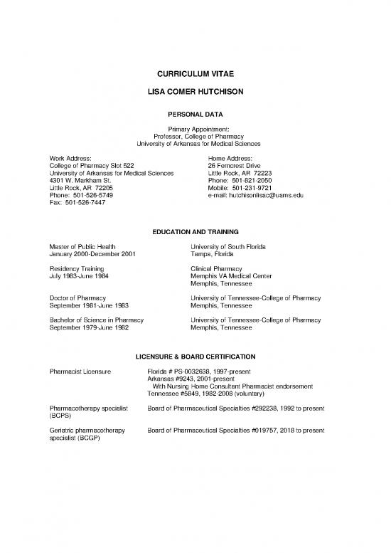 picture_Pharmacy Pdf 152140 | Hutchison Lisa Cv
