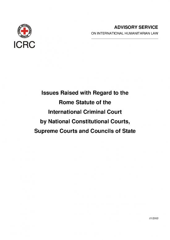 picture_Issues Raised With Regard To The Icc Statute