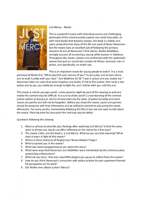 picture Just Mercy Pdf 152874 | Just Mercy Movie With Questions