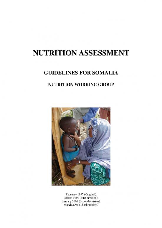 picture Nutrition Assessment Template 150832 | Nutrition Survey Guidelines