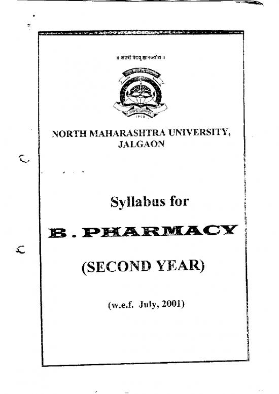 picture1_Pharmacy Pdf 151934 | Pharmacy Second Year July 2001