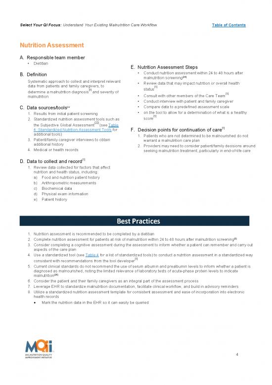 picture Nutrition Assessment Template 150892 | Toolkit Assessment