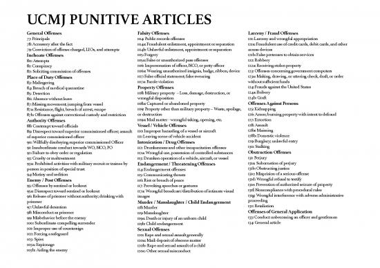 picture Ucmj Pdf 153193 | Ucmj Punitive Articles
