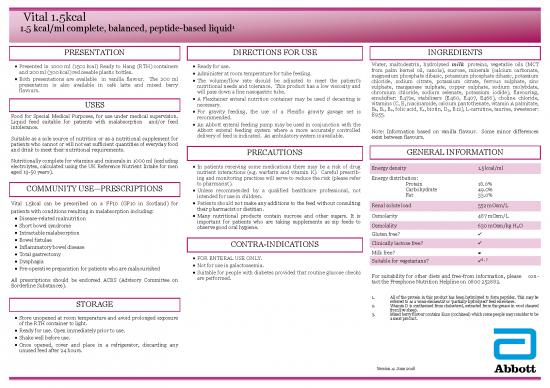 picture1_Oil Pdf 151780 | Vital 5kcal Datasheet Hcp Version 4 June 2018