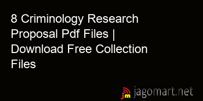 picture 8 Criminology Research Proposal Pdf Files | Download Free Collection Files