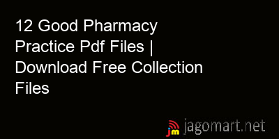 picture 12 Good Pharmacy Practice Pdf Files | Download Free Collection Files