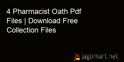 picture 4 Pharmacist Oath Pdf Files | Download Free Collection Files
