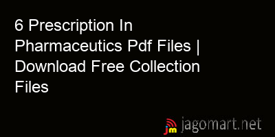 picture 6 Prescription In Pharmaceutics Pdf Files | Download Free Collection Files