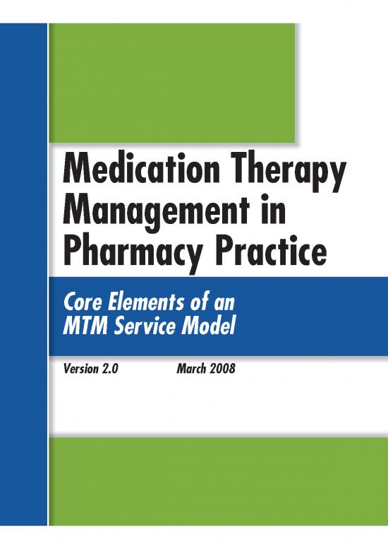picture Clinical Pharmacy Pdf 153539 | Core Elements Of An Mtm Practice