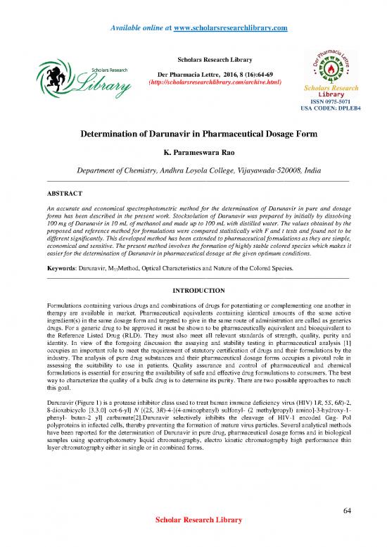 picture1_Determination Of Darunavir In Pharmaceutical Dosage Form