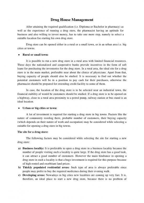 picture Drug Store Management Pdf 153630 | Drug House Management