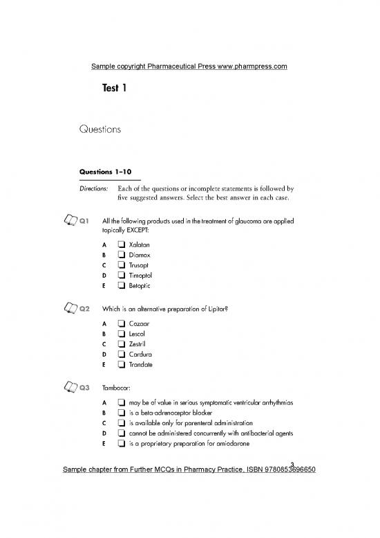picture_Further Mcqs In Pharmacy Practice Sample