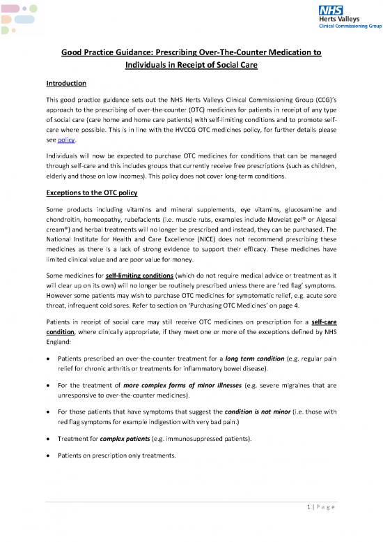 picture1_Good Practice Guidance Prescribing Over The Counter Medication To Individuals In Receipt Of Social Care V0 July 2019