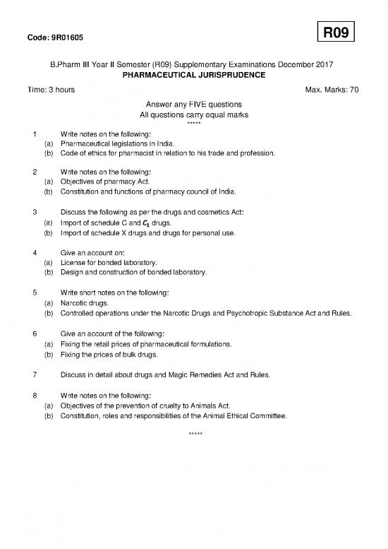 picture_Pharmaceutical Jurisprudence Short Notes Pdf 154346 | Jntua B Pharm R09 Iii Year Ii Semester 3 2 December 2017 9r01605 Pharmaceutical Jurisprudence