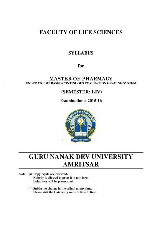 picture1_Tutorial Pdf 153622 | M Pharmacy Semester I To Iv Cbcegs