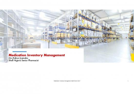 picture_Inventory Management Pdf 154278 | Medication Inventory Management Pharm Mr Rakiya Iyamabo