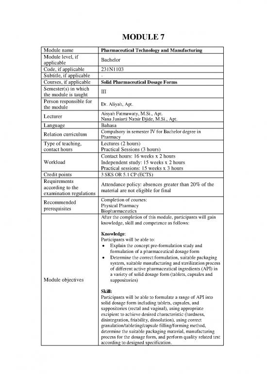 picture1_Manufacturing Technology Pdf 153614 | Module 7 Solid Pharmaceutical Dosage Forms