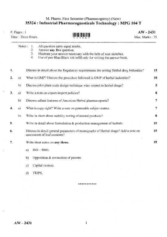 picture1_Industrial Pdf 155198 | Mpharm 1 Sem Pharmacognosy Pharmacognosy Industrial Pharmacognosticals Technology S 2019