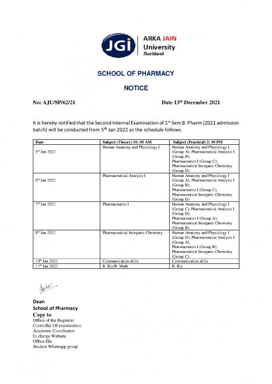 picture_Pharmaceutical Chemistry Pdf 153405 | Notice  Pharm 1st Sem 2nd Int 2021