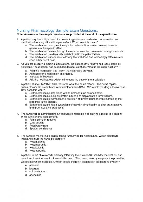 picture1_Nursing Pharmacology Sample Exam Questions