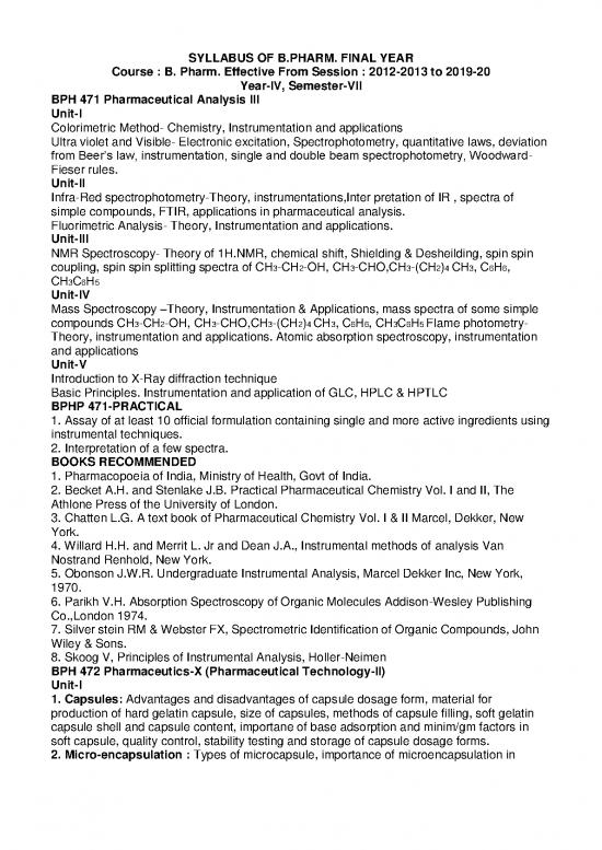 picture_Pdf Spin 153558 | Old Syllabus Pharm Final Year  Bbdu   1