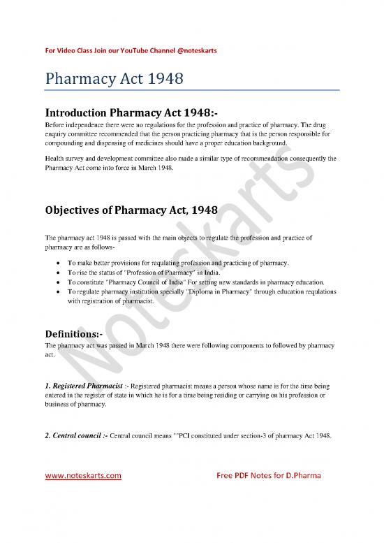 picture_Pharmacy Act 1948 Pdf