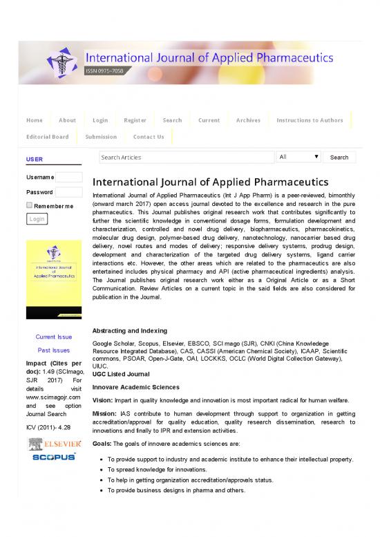 picture1_Preparation And Evaluation Of Atenolol Fj Cyclodextrin Orally Nani Parfati