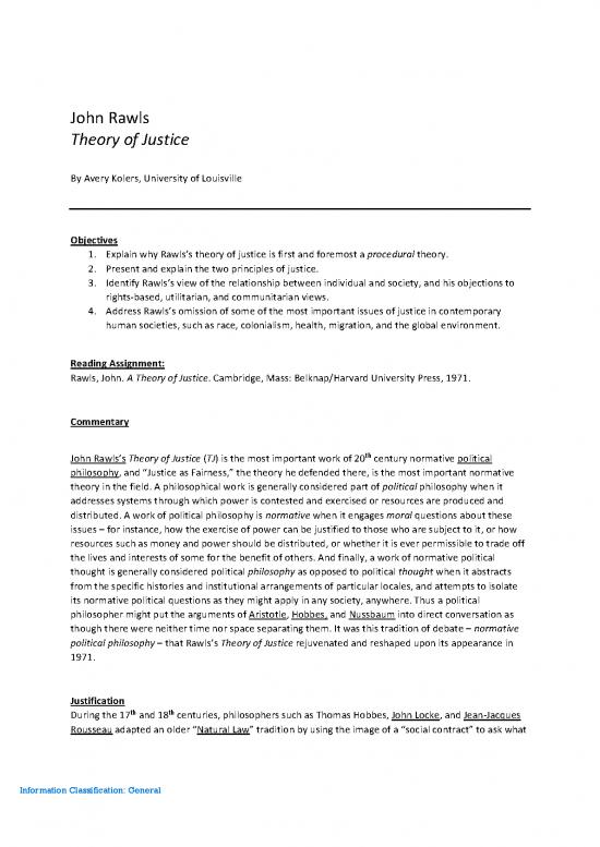 picture Justice Pdf 153283 | Rawls  Theory Of Justice