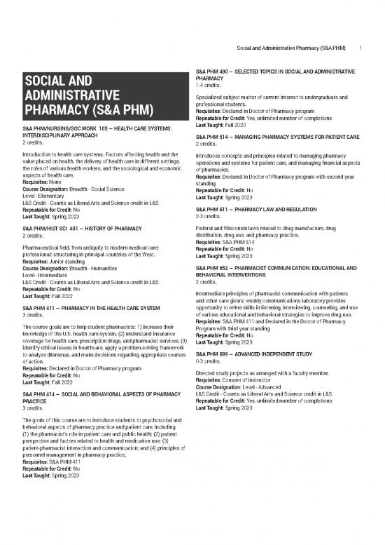 picture Social Pharmacy Pdf 153627 | S A Phm