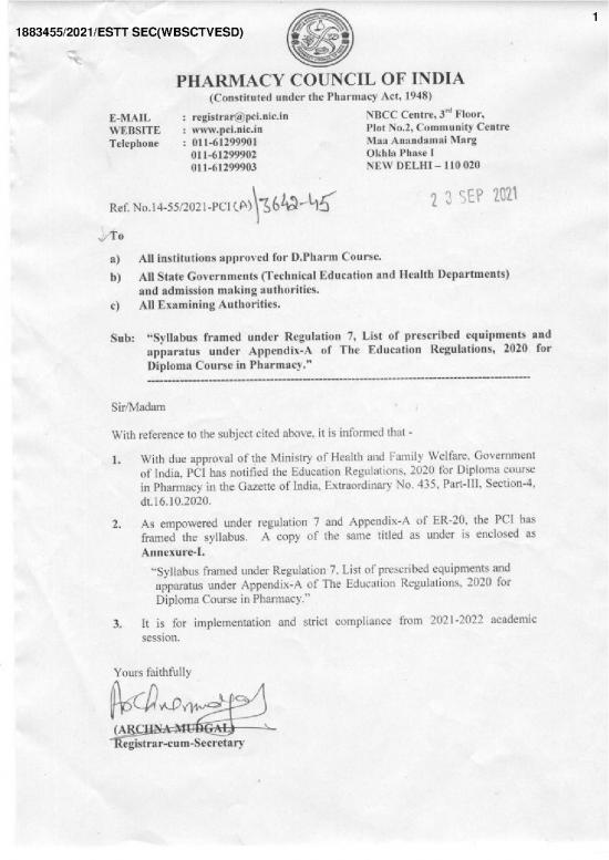 picture_Syllbus For Diploma In Pharmacy