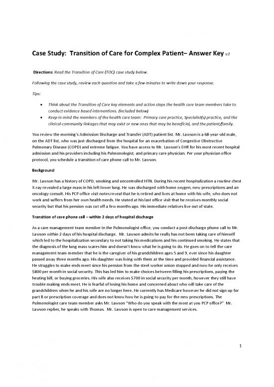 picture Steps Of Case Study Pdf 153889 | Transition Of Care Case Study Answer Key
