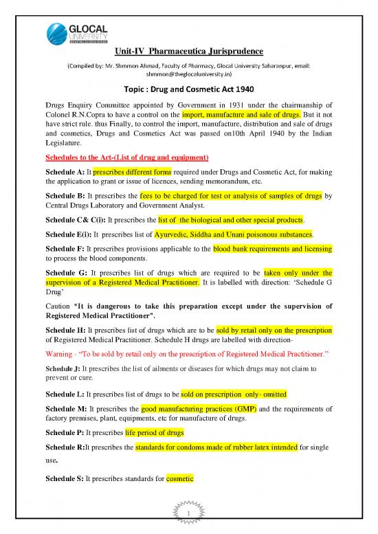 picture_Unit 4th Drug And Cosmetic Act