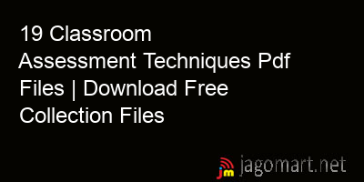 picture 19 Classroom Assessment Techniques Pdf Files | Download Free Collection Files