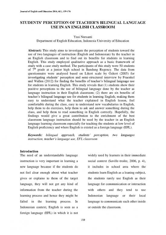 picture Classroom Pdf 156435 | 192140 En Students Perception Of Teachers Bilingua