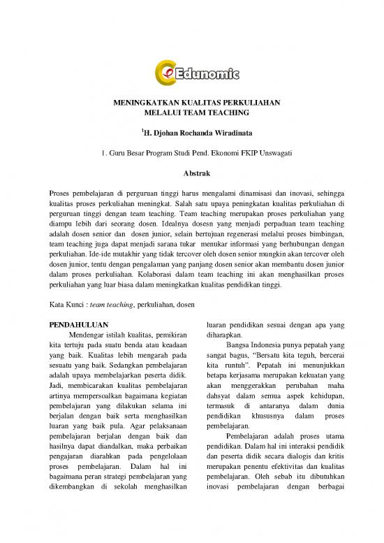 picture Team Teaching Pdf 156437 | 271676 Meningkatkan Kualitas Perkuliahan Melalu 03b6ee26