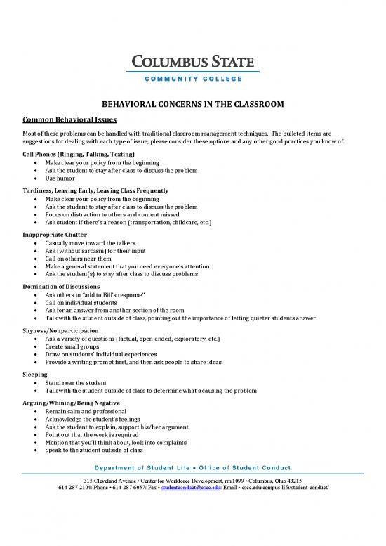 picture1_Classroom Management Pdf 156656 | Behavioral Issues In The Classroom