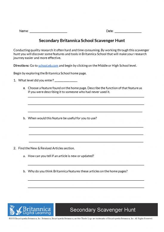 picture_Britannica Scavenger Hunt Secondary